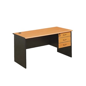 Muebles de oficina para el hogar, escritorio de computadora ejecutivo en forma de L MDF, mesa de computadora de escritorio grande con cajones - Product Image 1