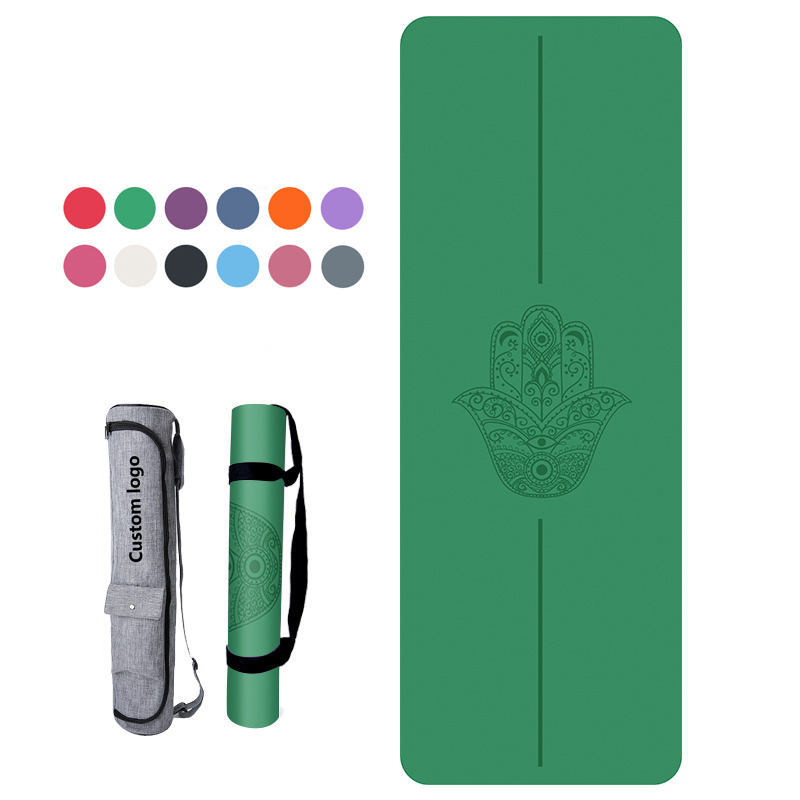 Tapis de yoga en PU - vert