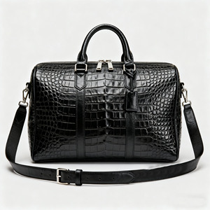 Nhà Sản Xuất OEM Đẹp Lớn Mens Cá Sấu Cá Sấu Mô Hình Giả Da Qua Đêm Mang Theo Trên Phòng Tập Thể Dục Thể Thao Túi Du Lịch Túi Cho Du Lịch - Product Image 5