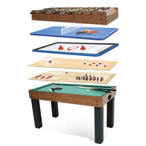 1.4M <strong>Multi</strong>-<strong>functional</strong> <strong>Game</strong> <strong>Table</strong> Indoor <strong>Multi</strong> Combination Billiard <strong>Table</strong> Wooden Combo <strong>Game</strong> <strong>Table</strong> 8 in 1 <strong>with</strong> All Accessoires - Product Image 1