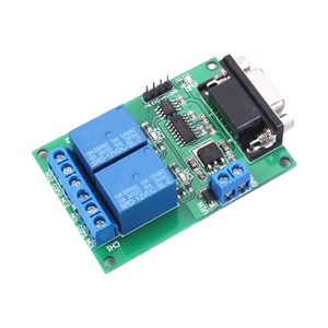DC 5V 12V 2 canales RS232 Puerto serie Control Relé Placa de interruptor Interfaz SCM Relés de PC Módulo DB9... - Product Image 1