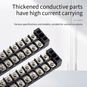 TB <strong>Terminal</strong> <strong>Blocks</strong> 600V 25A Double Row Screw 3/4/5/6/8/10 TB <strong>Fixed</strong> Barrier Screw <strong>Terminal</strong> <strong>Block</strong> - Product Image 5