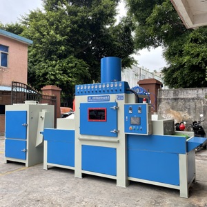 Sandblaster automatico di tipo trasportatore controllato PLC programmabile per la movimentazione di pezzi Multi-Size motore Motor Gear Core - Product Image 5