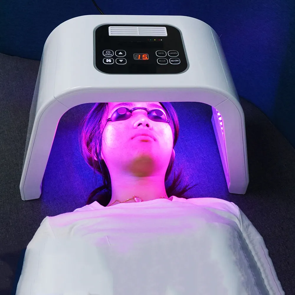 Best Sell 7 cor rejuvenescimento da pele apertar pdt led luz terapia facial rejuvenescimento luz vermelha terapia dispositivo para o rosto