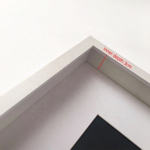 High Quality <strong>DIY</strong> for Decor Customize Mdf 30*30 <strong>Large</strong> Inner Depth 3cm White 3D Deep Shadow Box <strong>Frame</strong> - Product Image 6