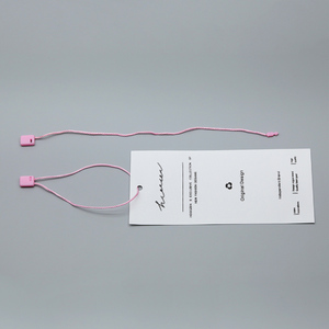 Hot Selling Fashion Garments Swing <strong>Tag</strong> <strong>String</strong> <strong>Plastic</strong> Security <strong>Tag</strong> Polyester Rope Fastener <strong>Loop</strong> Lock Pin for Garment <strong>Tag</strong>