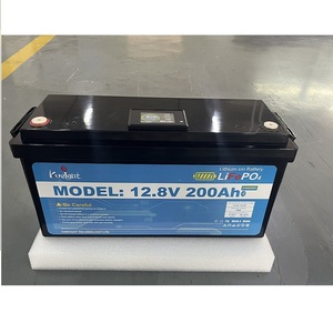 工厂供应LiFePo4 12伏100安培小时定制液晶显示屏和蓝牙12.8V 100AH家用和太阳能电池 - Product Image 4