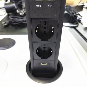 イタリアチリL型電源油圧キッチンワークトップポップアップデータワイヤレス充電ソケット/自動ポップアップカウンタートップアウトレット - Product Image 3
