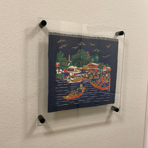 Tùy chỉnh nổi rõ ràng góc standoff logo công ty tùy chỉnh kích thước có sẵn Acrylic khung thẳng cho hình ảnh bằng tốt nghiệp nghệ thuật - Product Image 1