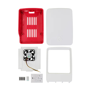 Official <strong>Raspberry</strong> <strong>Pi</strong> 5 Generation 5 Red and White Cooling <strong>Case</strong> with Board Includes Cooling Fan Protection Features - Product Image 4