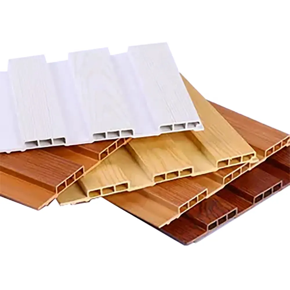 2023 di legno composito di plastica di fabbrica prezzo eco-friendly marmo WPC pannello di parete scanalato
