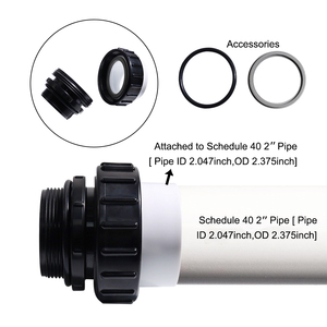 IntelliFlo WhisperFlo用2パック高温ユニオンプールポンプ2 "MPT x 2" スリップ<span class=keywords><strong>PVC</strong></span>