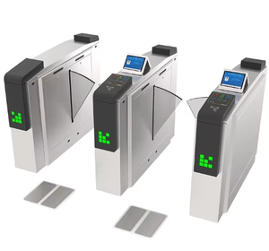 Fábrica de sistema de puerta de torniquete ESD con TCP/IP RFID QR pulsera de código de barras Control DE ACCESO torniquete de aleta - Product Image 1