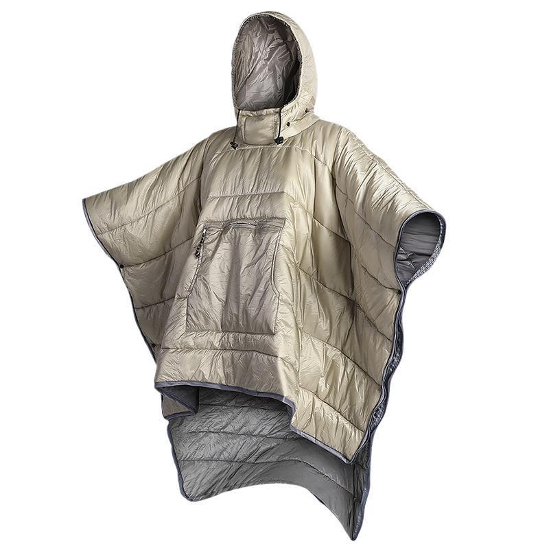 Cloak-style sleeping bag-khaki