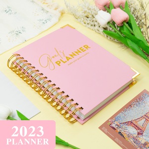 A5 Wöchentlicher monatlicher Zielspur planer Nicht datiert Blatt Agenda Notizbuch Tagebuch Paper laria Journal Schul briefpapier - Product Image 2