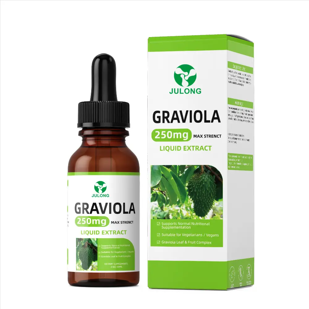 Cung Cấp OEM Hữu Cơ Chống Oxy Hóa Chiết Xuất Từ Lá Graviola Dầu Graviola Soursop Lỏng Thả