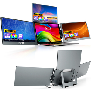 Display portátil de três telas de 14 polegadas, tornando a edição, a programação e a negociação cristalinas em um relance - Product Image 1