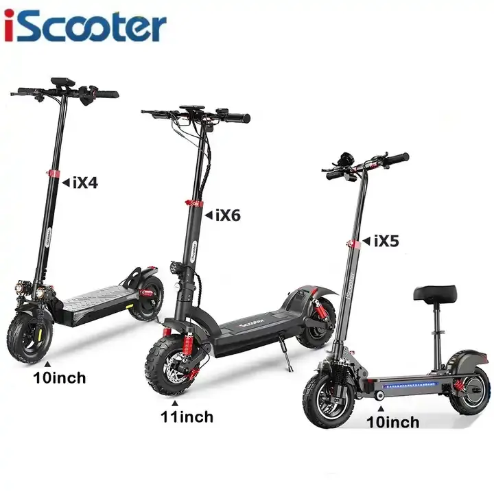 EU-Warenlager iScooter iX3/iX4/iX5/iX6 Elektroroller 11 Zoll Gelände-Vakuumreifen 2-Rad 1000 W Motor Hochgeschwindigkeits-E-Scooter