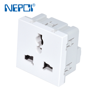 NEPCI เต้ารับไฟ45X45มม. XJY-QB-29 250V/10A,เต้ารับอเนกประสงค์3ขาพร้อมระบบป้องกันชัตเตอร์ - Product Image 2