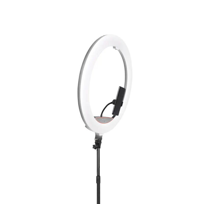 18 Inch Ring Lamp Photo Light With 1.9M Folding Light Stand Phone Holder For Youtube Makeup Studio Photography
