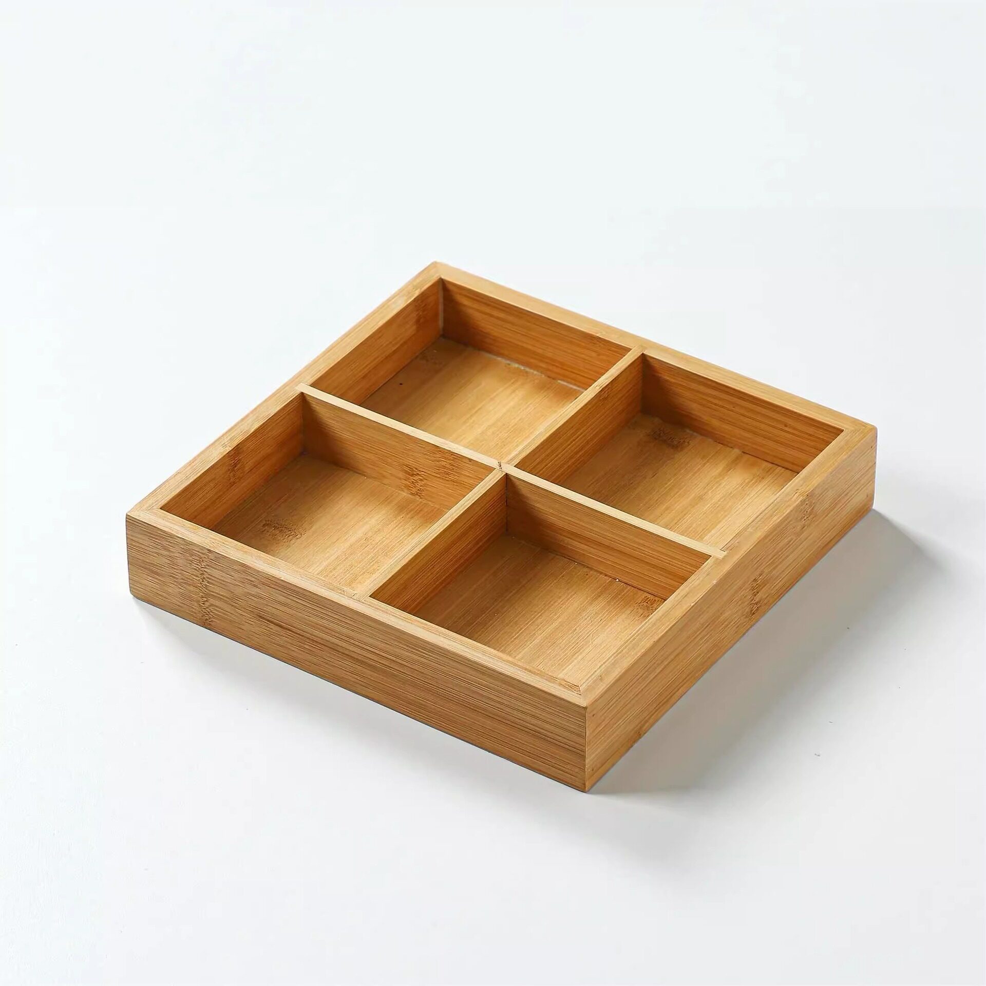 Bambú y Madera - Rejilla de Cuatro Compartimentos