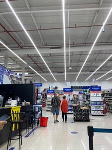 Alüminyum ofis yukarı-aşağı duvar kolye lineer şerit aydınlatma sistemi gömme Linkable Led doğrusal ışık 80 dükkan ışık Led 4ft <span class=keywords><strong>Feit</strong></span>
