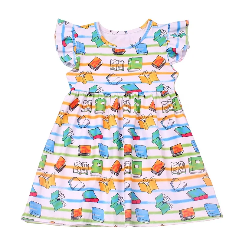 Vestido de verano para niñas pequeñas, venta al por mayor, barato