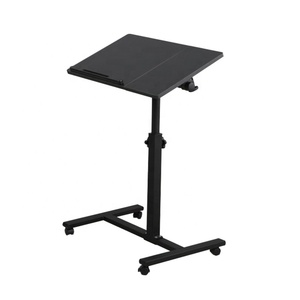 Mesa de elevación móvil para ordenador portátil, mesa giratoria inclinada para sala de conferencias - Product Image 1