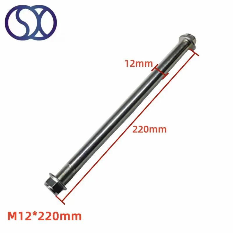 M12 Customized Length Motorcycle Wheel Axle M12 Stainless Bolts And Nuts 304