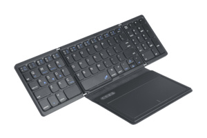 Foldable Slim Portable <strong>Mini</strong> <strong>bluetooth</strong> <strong>Mini</strong> Bt Wireless <strong>Keyboard</strong> with Touchpad+digital Keypad Four-fold Design - Product Image 5