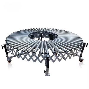 NaiLi grosir sistem konveyor rol gravitasi tidak bertenaga garis perakitan konveyor rol teleskopik untuk penggunaan pembongkaran - Product Image 3