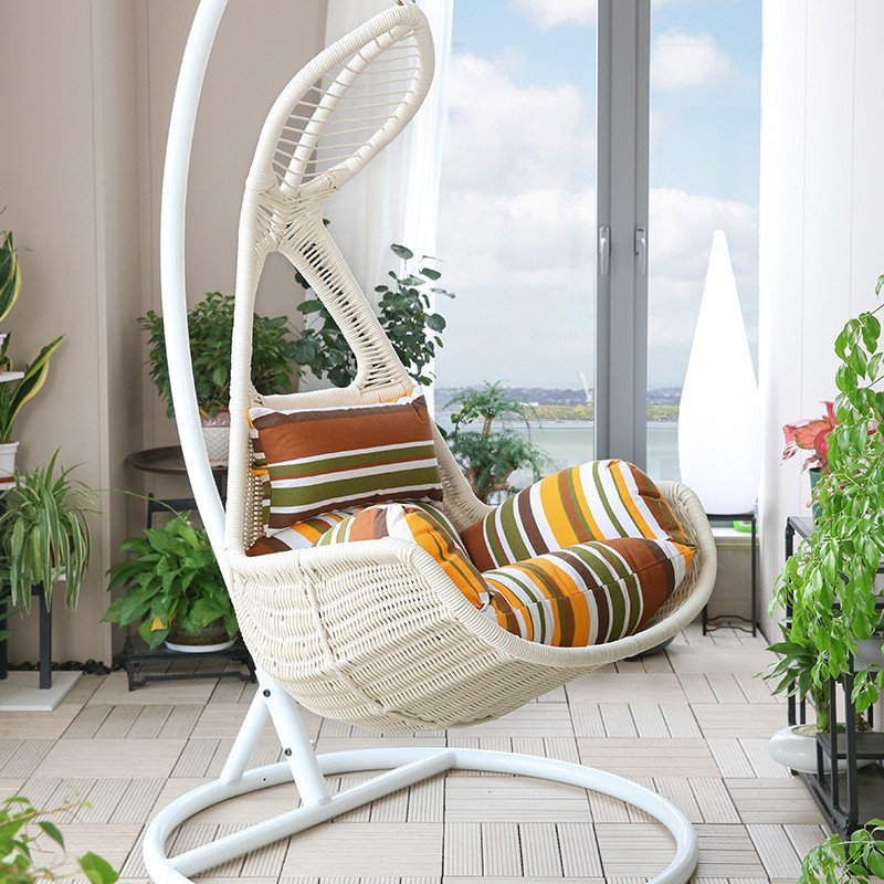 Single leaf hanging basket-white vine