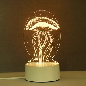 ไฟกลางคืน LED อะคริลิครูปภาพลวงตา3D ที่ทันสมัยไฟตกแต่งห้อง10ห้องนอนของขวัญตกแต่งสำหรับเด็ก60คน - Product Image 3
