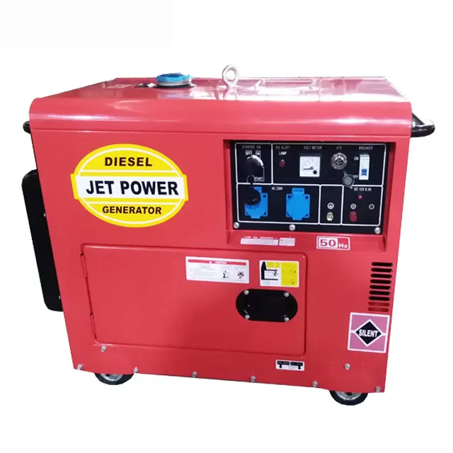 Generatore diesel 6kv portatile gruppo elettrogeno di energia in standby per uso domestico