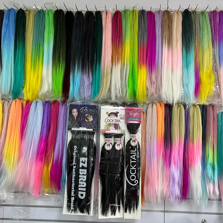 free sample 1x 2x 3x 4x Pre Stretched Braiding Hair  Private Label OEM   ODM Layered End Easy Braid in Stock