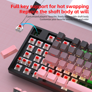 K98 97-<strong>Key</strong> RGB Ergonomic Hot Swap Gamer Musical Lighting Mechanical <strong>Keyboard</strong> Wireless BT Tri-Mode Engraved Side Keycap Desktop - Product Image 2