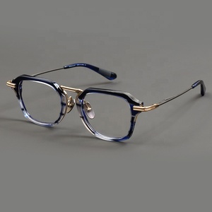 High Quality <strong>Frame</strong> Male and Female Identical <strong>Frame</strong> Factory Stock Titanium+plate Material Glasses - Product Image 1