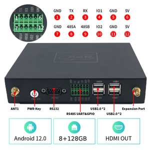 YISHENG AIBOX3588D Rockhip RK3588 Mini ordenador 6Tops NPU RS485 Fanless Embedded Industrial AI Computing Box para Edge Computing - Product Image 4