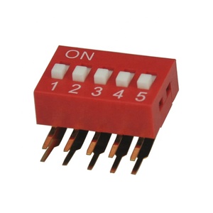 Fabrika kaynağı kalite 25A 250V dik açı tipi SPST 8 Pin Dip anahtarı dijital slayt anahtarları fabrika fiyata - Product Image 4