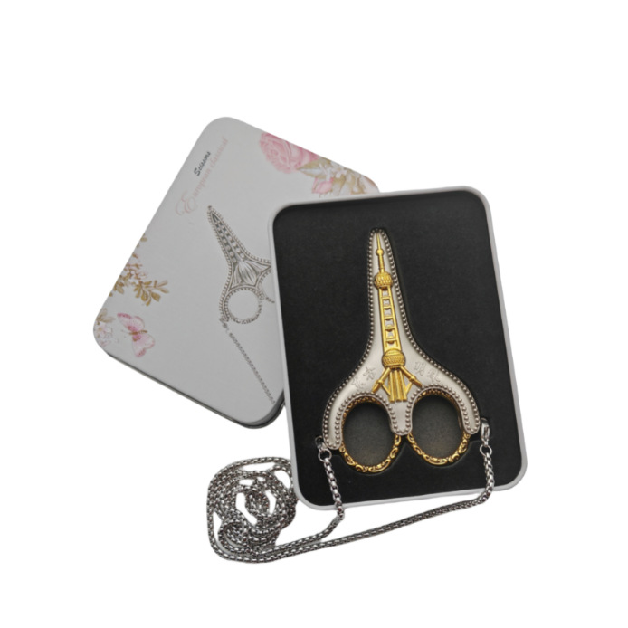 Perla Oriental Acabado Dorado con caja de lata