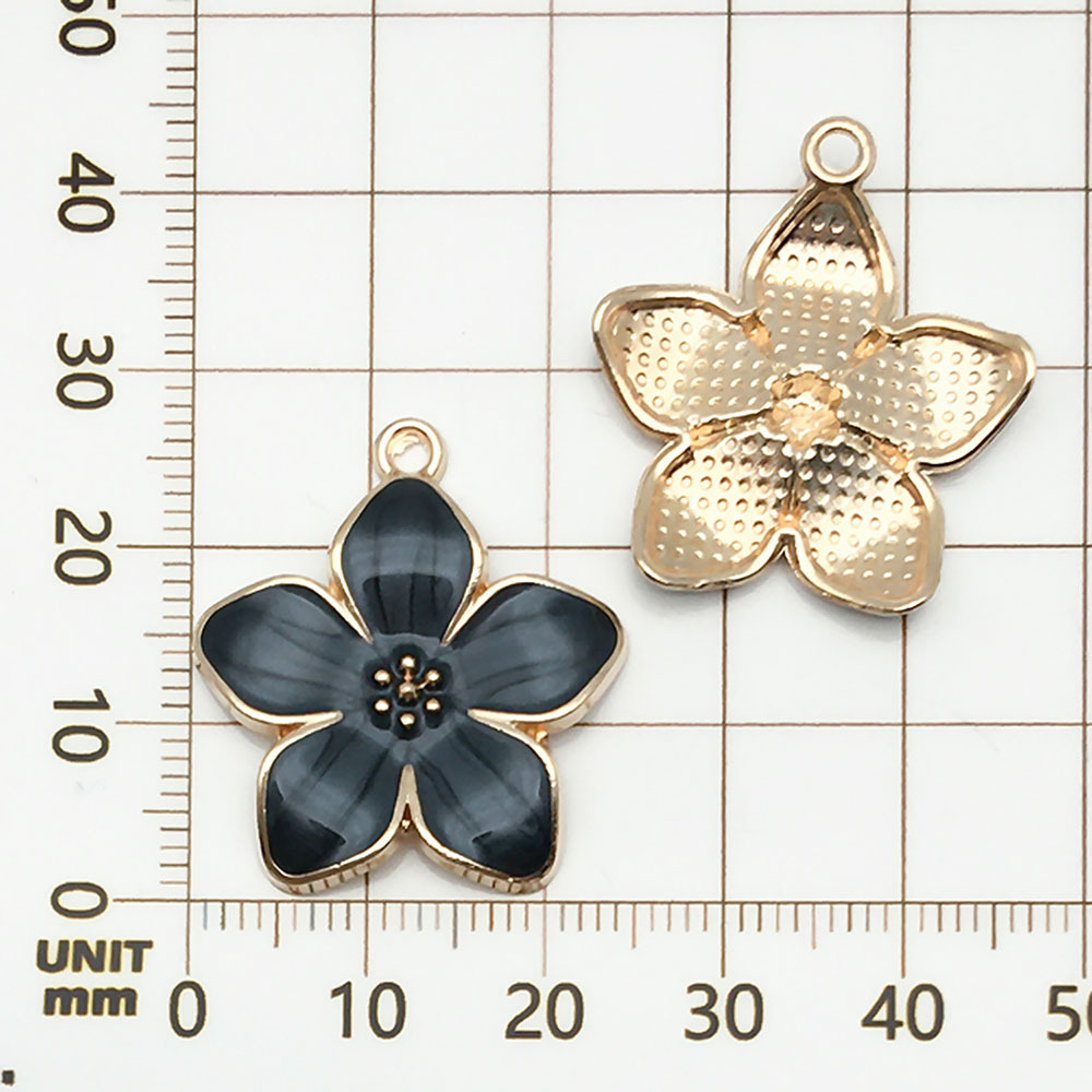 1 black cherry blossom with oil droplets - 2.6g - 28*25mm - 18839