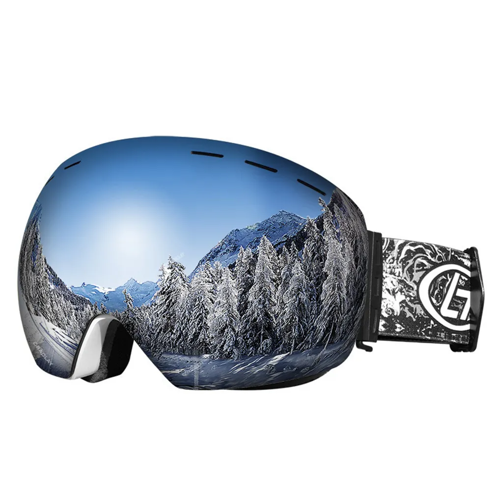2022 г., незапотевающие защитные очки для мужчин и женщин с логотипом OEM, для сноуборда, магнитные лыжные очки на заказ