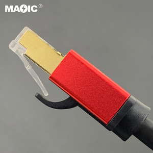 OEM Cat8สายอีเธอร์เน็ต Cat 8 LAN สายเคเบิลเครือข่าย40Gbps 2000Mhz พร้อมขั้วต่อชุบทองสภาพอากาศ S/ftp - Product Image 4