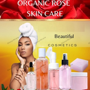 Hiçbir logo cilt parlatma gözenek Minimizer yağ kontrolü gül derin hidrasyon rutin değer seti - Product Image 2