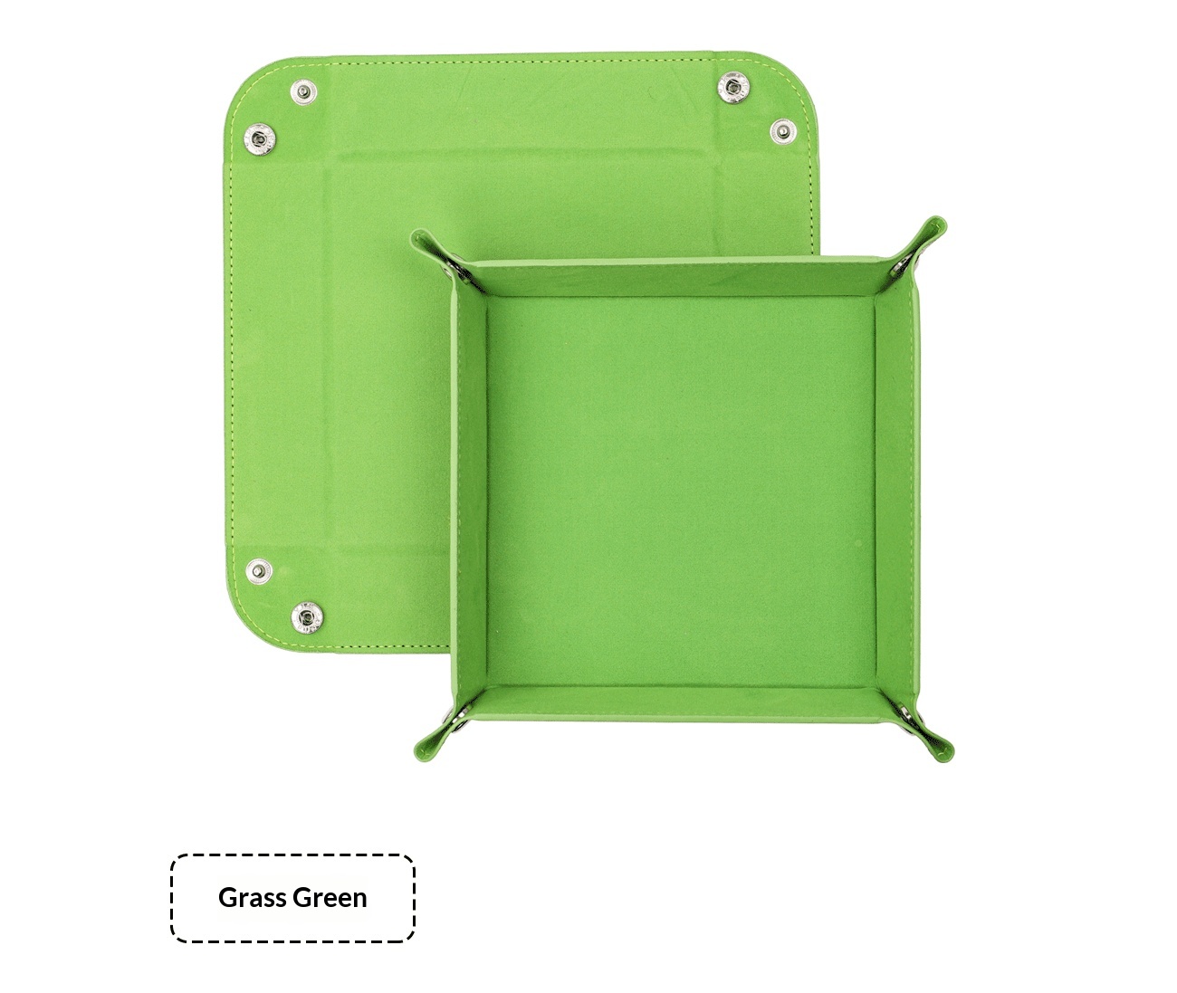 Tela de terciopelo cuadrada grande verde hierba-2222cm