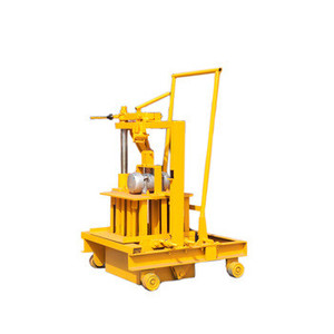 Alta calidad qt40-3C bajo costo pequeño Manual de prensa de hormigón de cemento máquina de fabricación de bloques huecos - Product Image 1