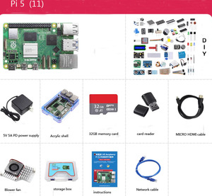 Neues offizielles Original Development Board Kit Raspberry Pi5 2GB 4GB 8GB RAM Raspberry Pi 5 mit DIY-Kit