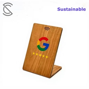 Rfd nfc Google समीक्षा झुकने योग्य ntg213 चिप पर्यावरण अनुकूल संपर्क रहित लक्जरी होटल लकड़ी प्रदर्शन सोशल मीडिया - Product Image 1