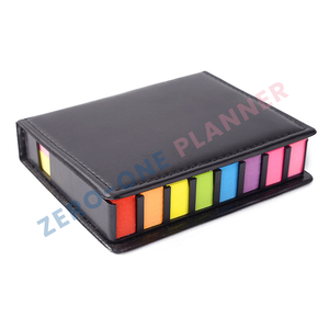 定制促销矩形记事本迷你记事本PU皮革封面贴纸套装带日历 - Product Image 2