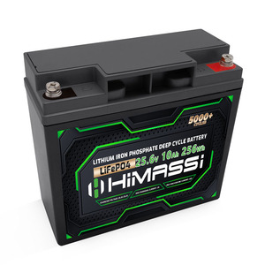 LiFePO4 25.6V 24V 10Ah电池10A BMS 256Wh磷酸铁锂电池，用于房车离网机器人车轮 - Product Image 2